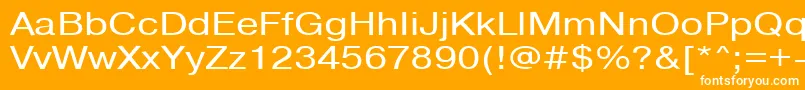 Pragmaticactt120n Font – White Fonts on Orange Background