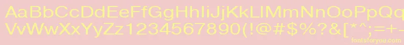 Pragmaticactt120n Font – Yellow Fonts on Pink Background