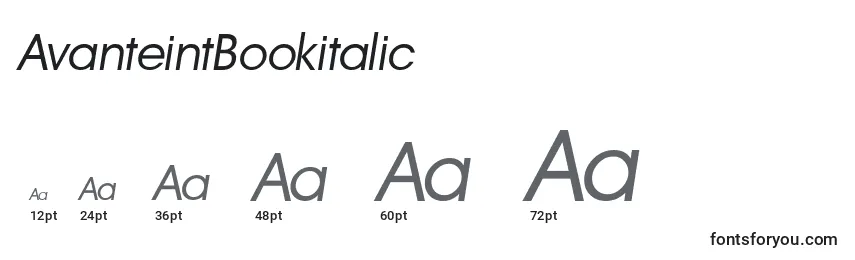 AvanteintBookitalic Font Sizes