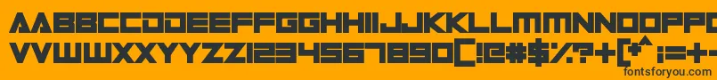DigitalDare Font – Black Fonts on Orange Background