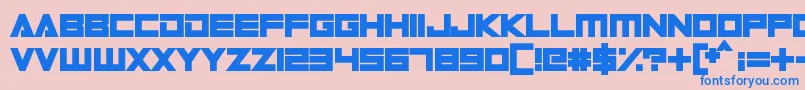 Więcej informacji o czcionce DigitalDare Czcionka DigitalDare – niebieskie czcionki na różowym tle
