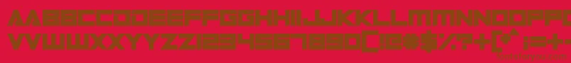 DigitalDare Font – Brown Fonts on Red Background