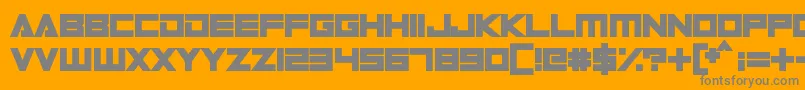 DigitalDare Font – Gray Fonts on Orange Background