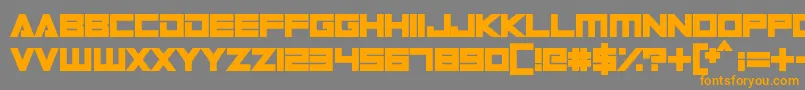 DigitalDare Font – Orange Fonts on Gray Background