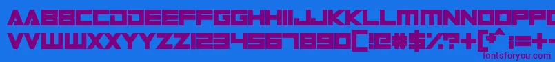 DigitalDare Font – Purple Fonts on Blue Background