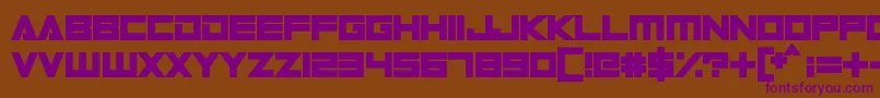 DigitalDare Font – Purple Fonts on Brown Background