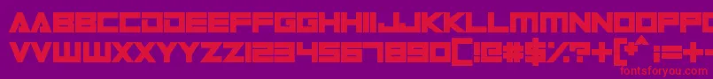 DigitalDare Font – Red Fonts on Purple Background