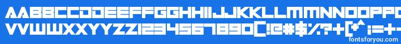 DigitalDare Font – White Fonts on Blue Background