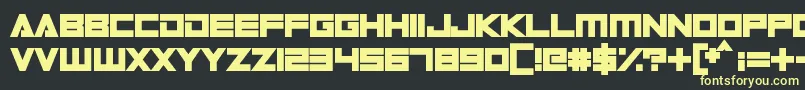 DigitalDare Font – Yellow Fonts on Black Background