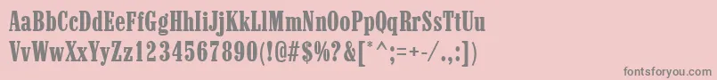 Marlboro Font – Gray Fonts on Pink Background