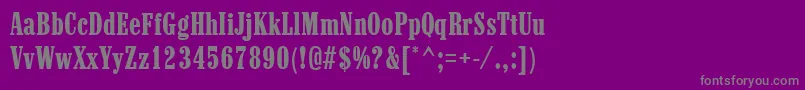 Marlboro Font – Gray Fonts on Purple Background