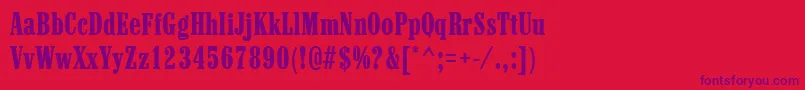 Marlboro Font – Purple Fonts on Red Background