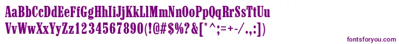 Marlboro Font – Purple Fonts on White Background