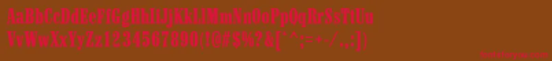 Marlboro Font – Red Fonts on Brown Background
