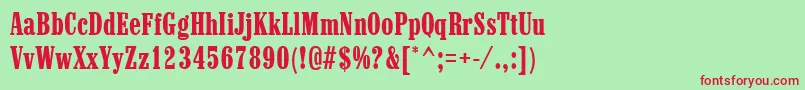 Marlboro Font – Red Fonts on Green Background