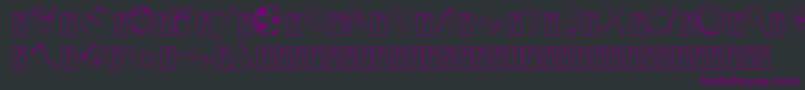 BackToSchoolElementsDemo Font – Purple Fonts on Black Background