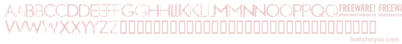 Nobby ffy-fontti – vaaleanpunaiset fontit valkoisella taustalla