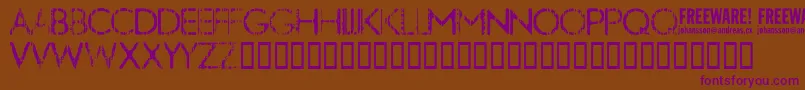 Шрифт Nobby ffy – фиолетовые шрифты на коричневом фоне