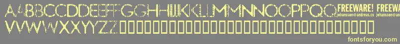 Шрифт Nobby ffy – жёлтые шрифты на сером фоне