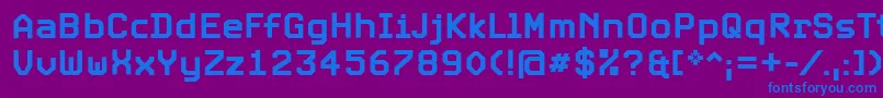 ExpoBold Font – Blue Fonts on Purple Background