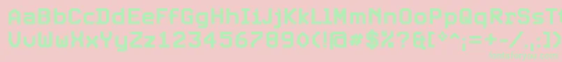 ExpoBold Font – Green Fonts on Pink Background