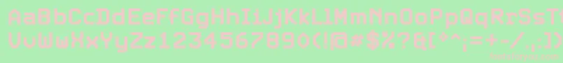 ExpoBold Font – Pink Fonts on Green Background