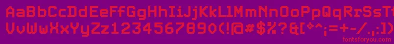 ExpoBold Font – Red Fonts on Purple Background