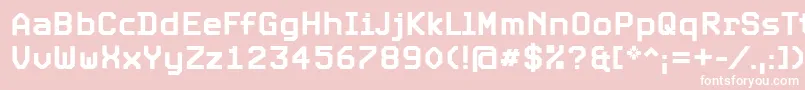 フォントExpoBold – ピンクの背景に白い文字