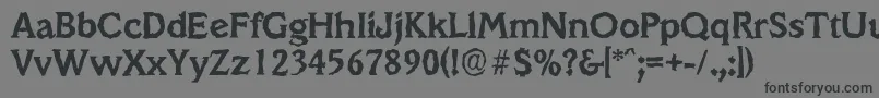 VeracruzrandomBold Font – Black Fonts on Gray Background