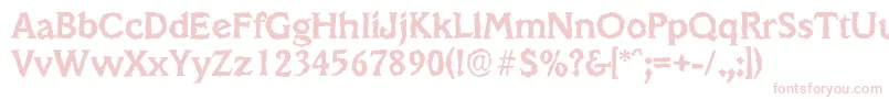 VeracruzrandomBold Font – Pink Fonts on White Background