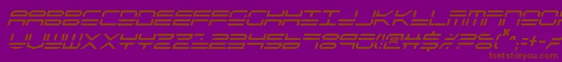 Qstrike2ic Font – Brown Fonts on Purple Background