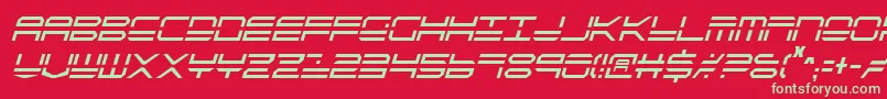 Qstrike2ic Font – Green Fonts on Red Background