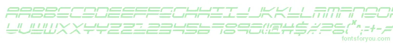 Qstrike2icフォントについての詳細 フォントQstrike2ic – 白い背景に緑のフォント