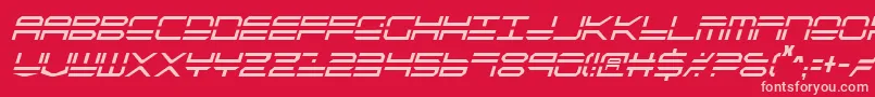 Qstrike2ic Font – Pink Fonts on Red Background