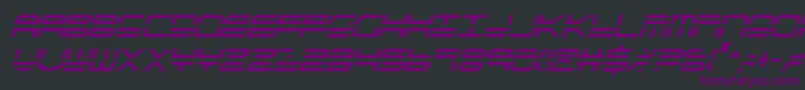 Qstrike2ic Font – Purple Fonts on Black Background