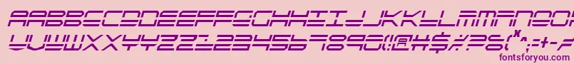 Qstrike2ic-Schriftart – Violette Schriften auf rosa Hintergrund
