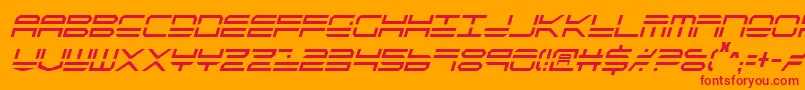 Qstrike2ic Font – Red Fonts on Orange Background