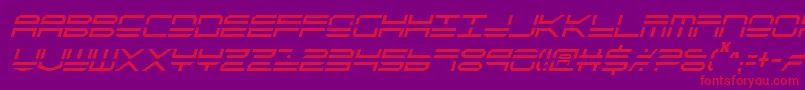 Qstrike2ic Font – Red Fonts on Purple Background