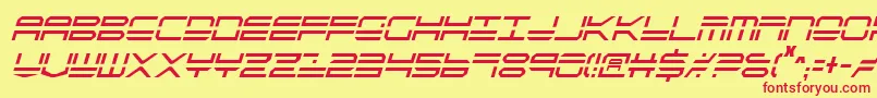 Qstrike2ic Font – Red Fonts on Yellow Background