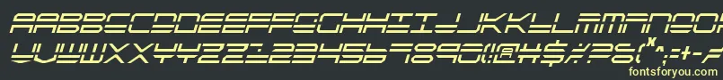 Qstrike2ic Font – Yellow Fonts on Black Background