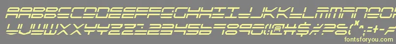 Qstrike2ic Font – Yellow Fonts on Gray Background