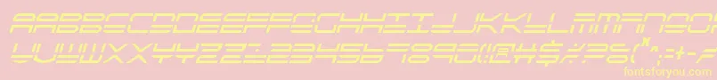 Qstrike2ic Font – Yellow Fonts on Pink Background