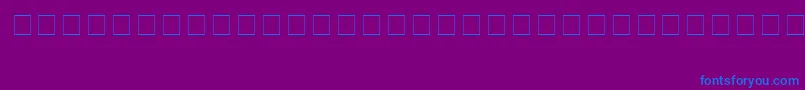 フォントAlgeria – 紫色の背景に青い文字