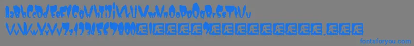 NumskullBrk Font – Blue Fonts on Gray Background