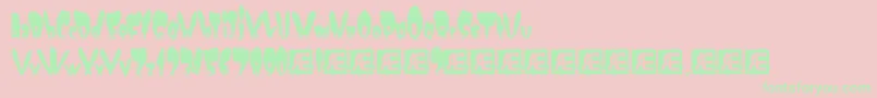 NumskullBrk Font – Green Fonts on Pink Background