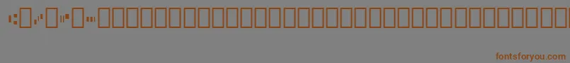 Micr010Bt Font – Brown Fonts on Gray Background