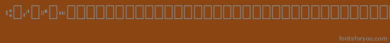 Micr010Bt Font – Gray Fonts on Brown Background