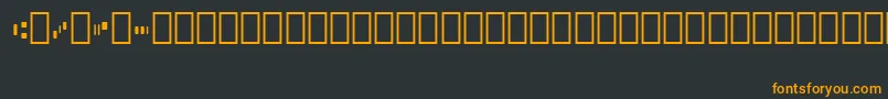 Micr010Bt Font – Orange Fonts on Black Background