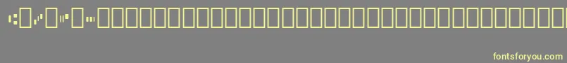 Micr010Bt Font – Yellow Fonts on Gray Background