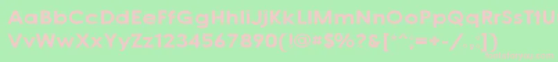 CacophonyLoud Font – Pink Fonts on Green Background